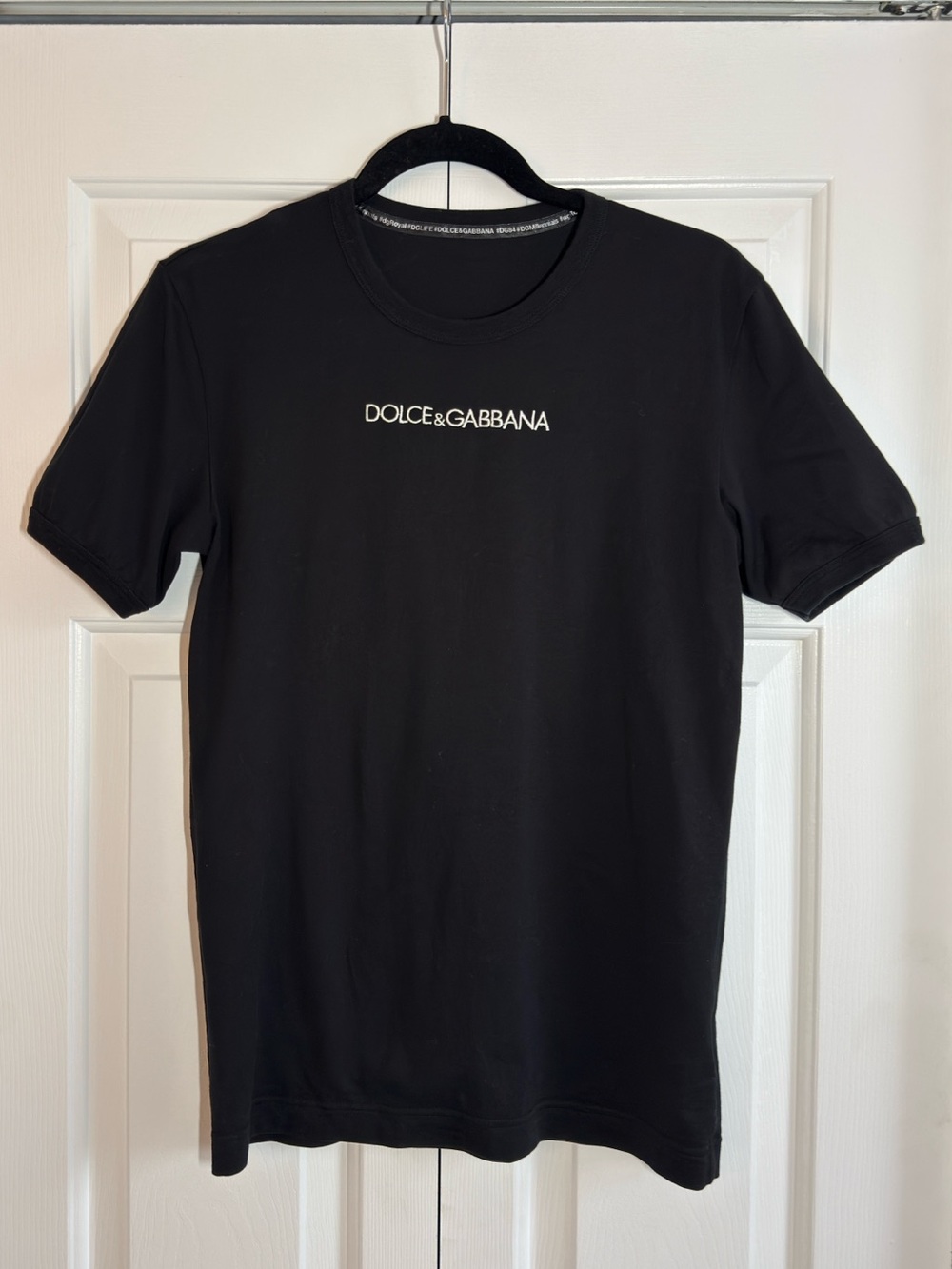 Dolce & Gabbana Men’s Logo Embroidered T-shirt